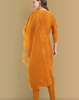 Mustard Color Kurta with Penny Embroidery Set of 2 - Perfect Blend of Comfort and Style