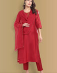 Chanderi Kurta with Dupatta Set