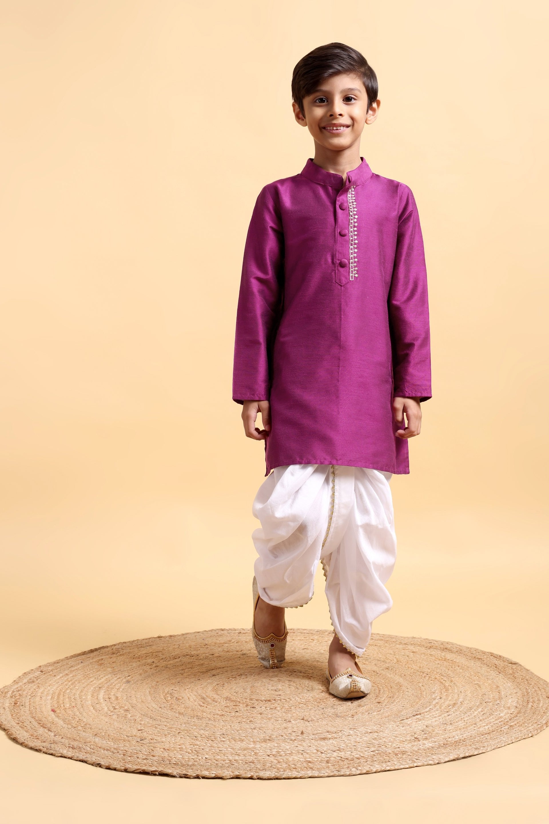 Kids Cotton Dhoti Kurta