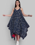 Indigo Long Alisha Handkerchief Dress