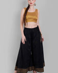 Women Black Gota Kalidar Sharara