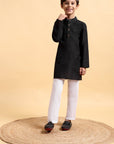 Boys Cotton Silk Kurta & Pajama