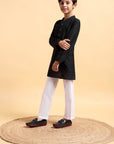 Boys Cotton Silk Kurta & Pajama