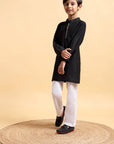 Boys Cotton Silk Embriodery Kurta & Pajama