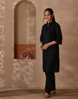 Rozana Black Kurta & Pant - Set of 2