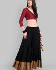Maroon Silk Blouse