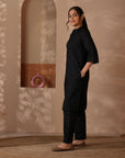Rozana Black Kurta & Pant - Set of 2