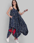 Indigo Long Alisha Handkerchief Dress
