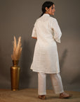 Rozana White Kurta & Pant - Set of 2