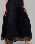 Girls Black Gota Kalidar Sharara