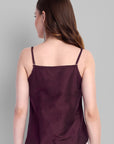Burgundy Cotton Silk Embriodery Top