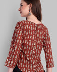 Fish Print Crop Top