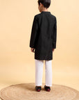 Boys Cotton Silk Kurta & Pajama