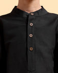 Boys Cotton Silk Kurta & Pajama