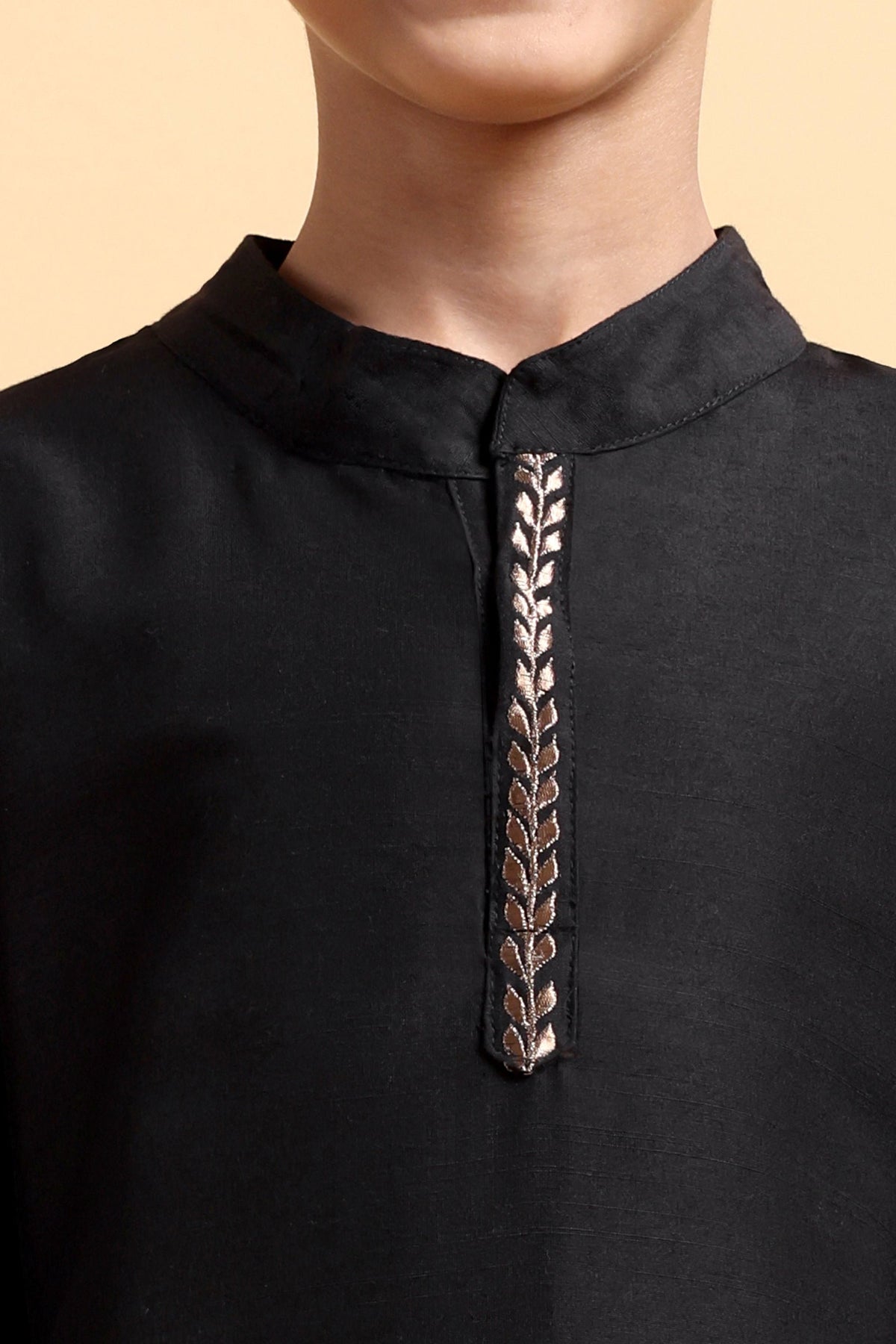Boys Cotton Silk Embriodery Kurta & Pajama