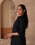 Rozana Black Kurta & Pant - Set of 2
