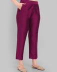 Suhana Purple V-neck Kurta & Pant - Set of 2