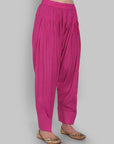 Zikr Hot Pink Kalidar Kurta with Lahori Shalwar - Set of 2