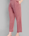 Pink Mul Embriodery Co-ord Set