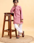 White Kids Kurta Pajama For Boys