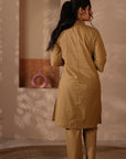 Rozana Tan Color Kurta & Pant - Set of 2