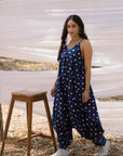 Handblock Cotton Indigo Jumpsuit
