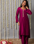 Purple Kurta Set