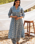 Maira V Neck A Line Kurta with Harem Pant