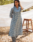 Maira V Neck A Line Kurta with Harem Pant