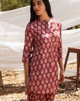 Samiya Pink Kurta with Harem Pant - Set of 2