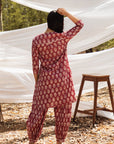 Samiya Pink Kurta with Harem Pant - Set of 2