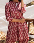 Samiya Pink Kurta with Harem Pant - Set of 2