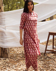 Samiya Asymmetric Elegance: Kurta with Harem Pant - Set of 2