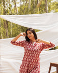 Samiya Asymmetric Elegance: Kurta with Harem Pant - Set of 2