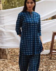 Samiya Indigo Kurta and Harem Pant
