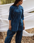 Samiya Indigo Kurta and Harem Pant