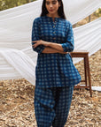 Samiya Indigo Kurta and Harem Pant