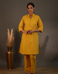 Rozana Yellow Kurta Pant - Set of 2