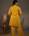 Rozana Yellow Kurta Pant - Set of 2