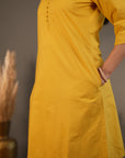 Rozana Yellow Kurta Pant - Set of 2