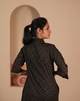 Rozana Bottle Green Kurta & Pant - Set of 2