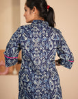 Rozana Indigo Kurta & Pant - Set of 2
