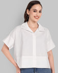 Classic White Boxy Cotton Shirt
