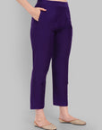 Suhana Jamun V-neck Kurta & Pant-Set of 2