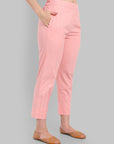 Kaira Peach Soft Lines Pintuck Set