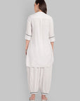 Samiya White kurta with harem pant Set of 2
