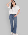 Classic White Boxy Cotton Shirt
