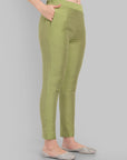 Boat Neck Light Green Kurta & Pant - Set of 2