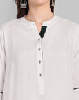 Samiya White kurta with harem pant Set of 2
