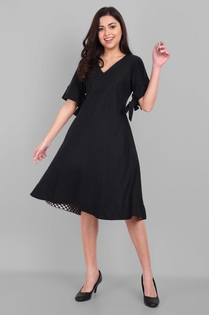 marchesa notte guipure lace a-line dress Long Sleeve Knot A-line Sequin Prom Dress GM01058 – MISS ORD main image 1